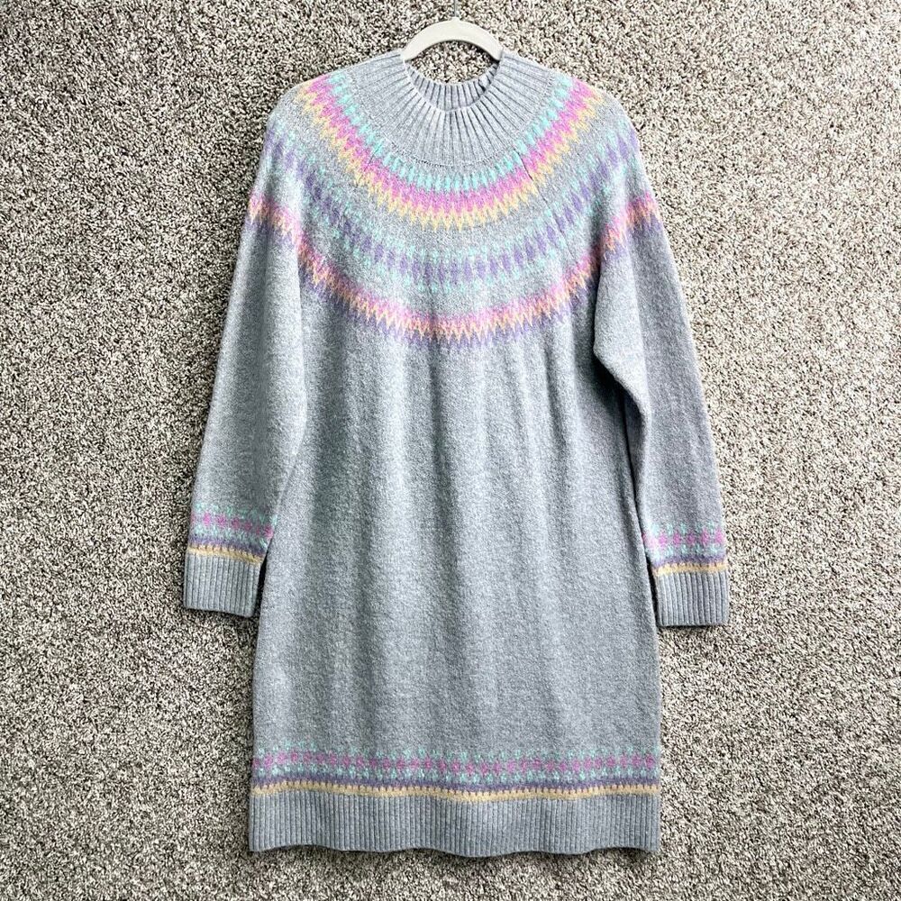 Torrid Sweater Dress Women’s 1X Mini Vegan Cashmere Knit Long Sleeve Mock Neck